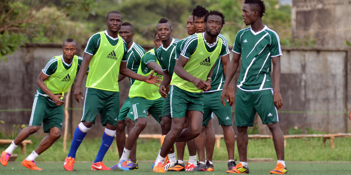Leone Stars training camp ahead of Swaziland Game on 31 May 2014 (Pic: Darren McKinstry)]