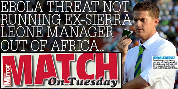 Ebola virus: Johnny McKinstry vows to stay in Sierra Leone